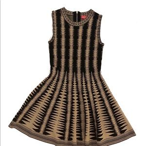 Catherine MaLandrino Sleeveless Knit Dress with Clunky Back Zipper Size L